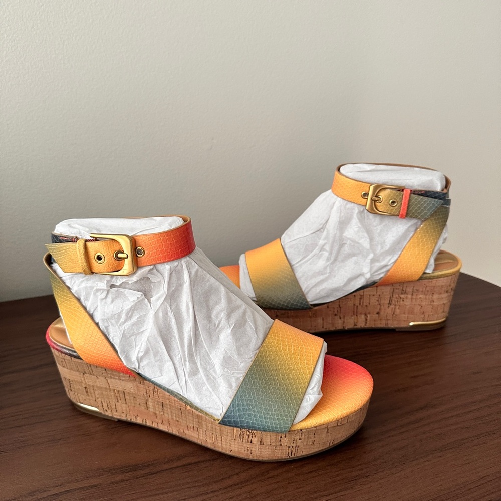 Franco Sarto Multicolor Wedge Sandals